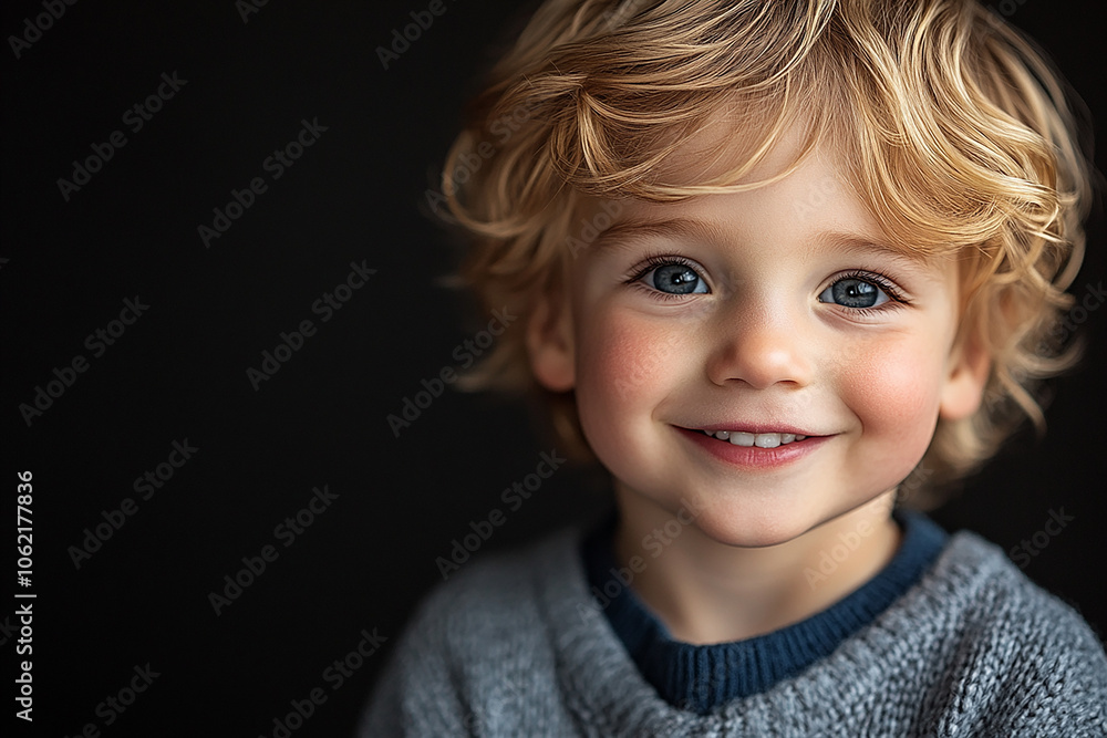 portrait of an white little boy with a smile portrait of an white little boy with a smile