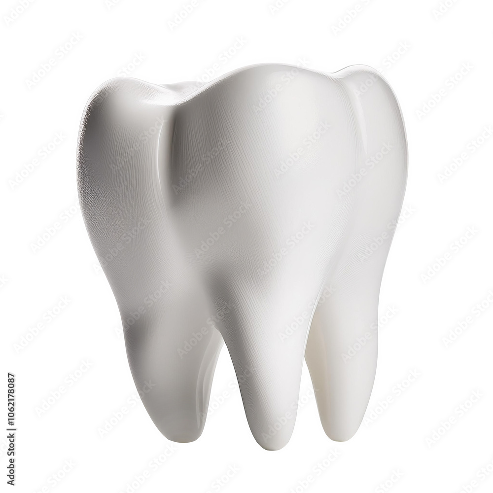 Dental model, side view, white transparent background image. Dental model, side view, white transparent background image.