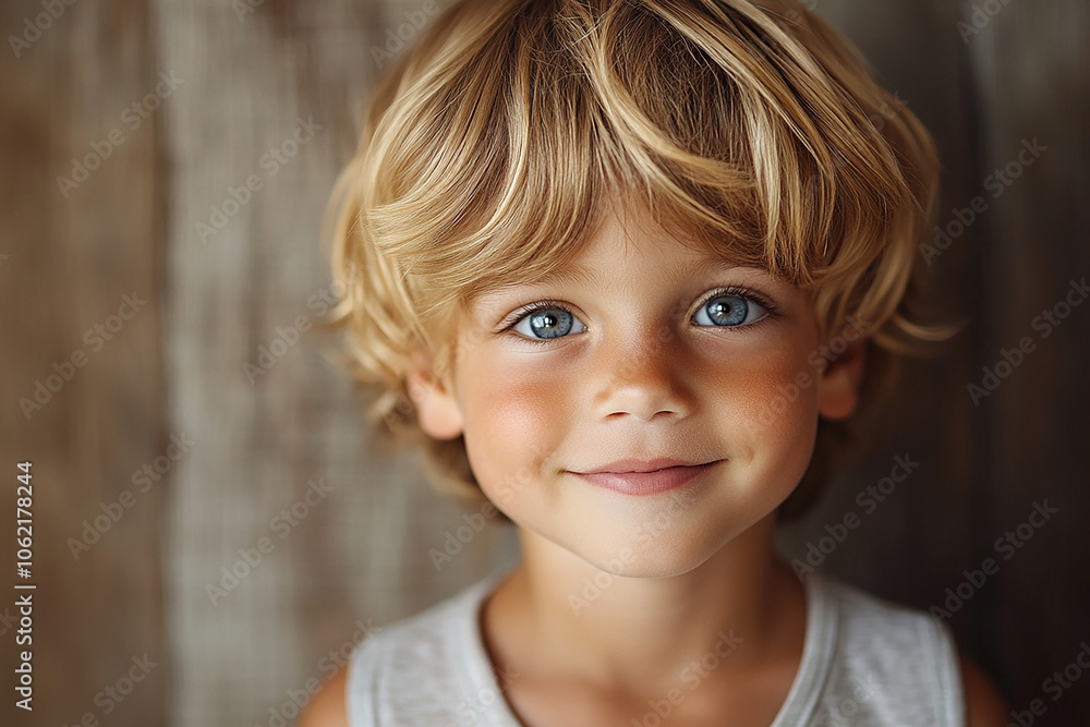 portrait of an white little boy with a smile portrait of an white little boy with a smile