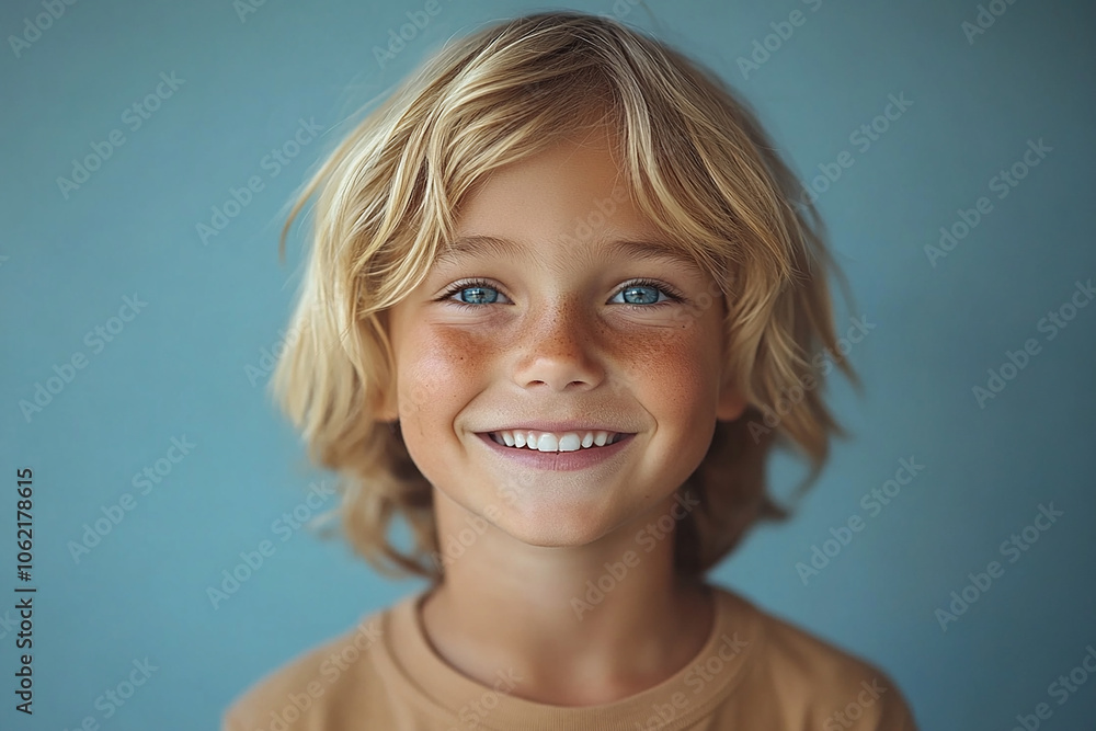 portrait of an white little boy with a smile portrait of an white little boy with a smile