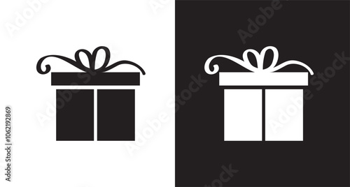 gift box with ribbon icon Generative AI