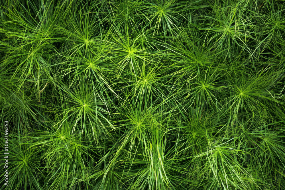 Lush green aquatic plants thriving in a pond ecosystem during summer Lush green aquatic plants thriving in a pond ecosystem during summer