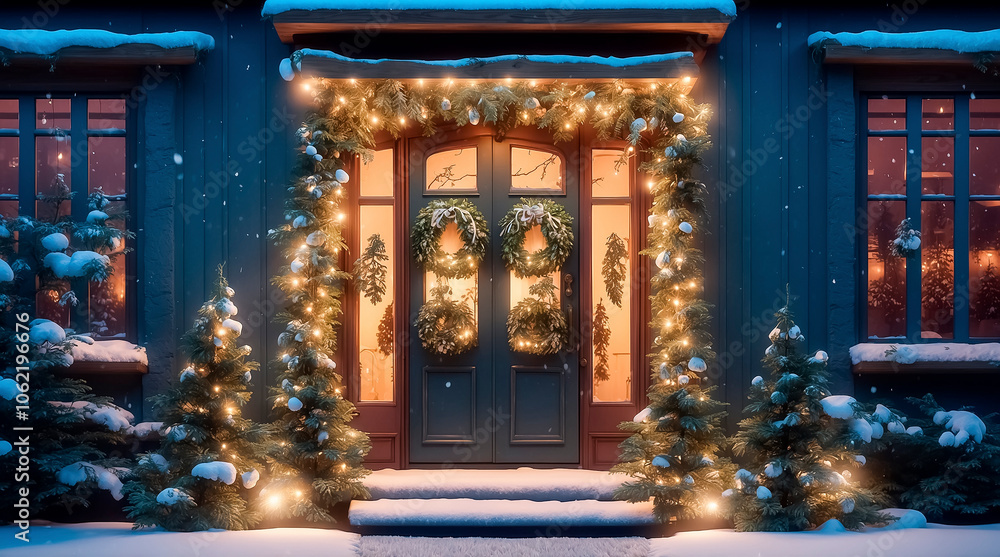 Beautiful Christmas door decor Beautiful Christmas door decor