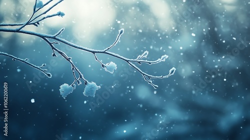 Frosted Red Berries in a Winter Wonderland: A Serene Close-Up Capturing Nature's Icy Beauty winter