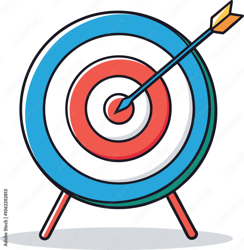 target vector on white background target vector on white background