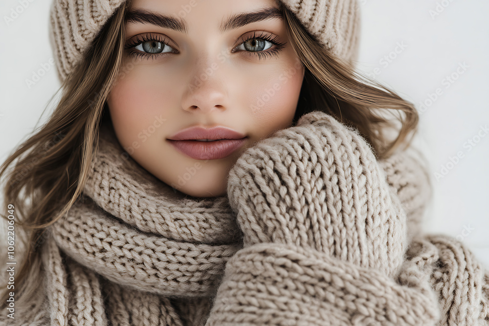 mock-up knitted scarves, hats and gloves are perfect for winter wear.
mock-up knitted scarves, hats and gloves are perfect for winter wear.