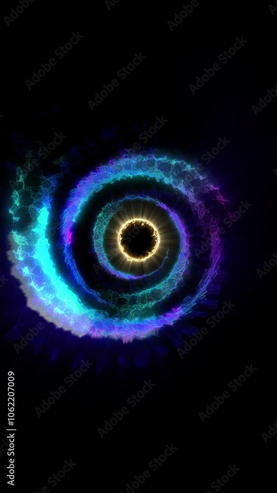 a sparkling time portal disk resembling a firework hoop
a sparkling time portal disk resembling a firework hoop