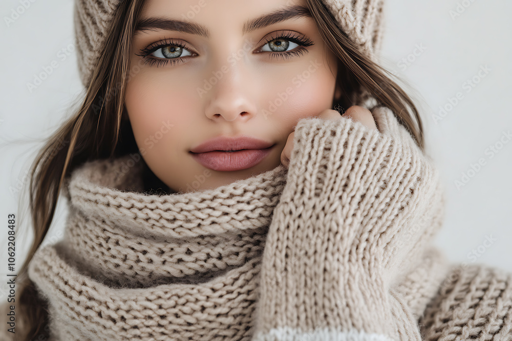mock-up knitted scarves, hats and gloves are perfect for winter wear.
mock-up knitted scarves, hats and gloves are perfect for winter wear.