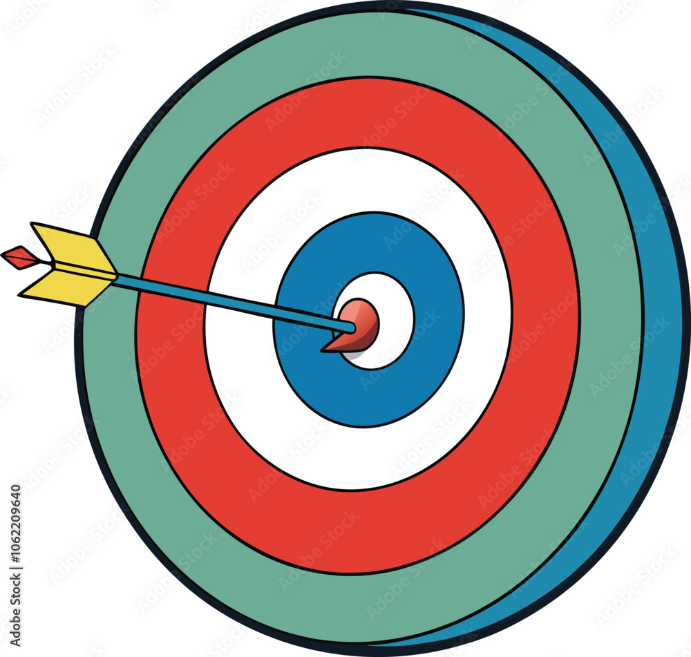 target vector on white background target vector on white background