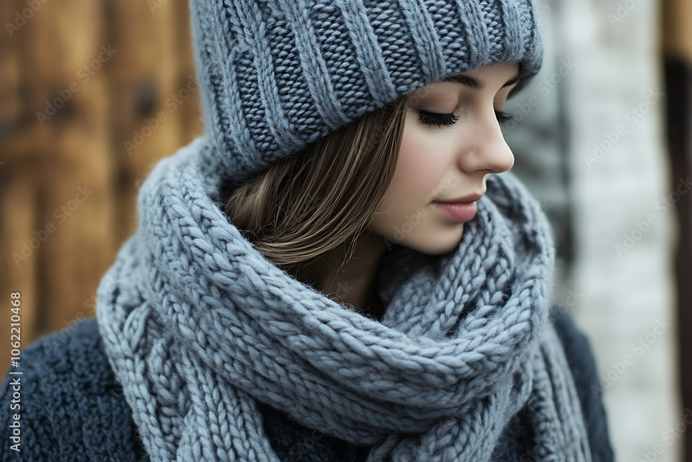 mock-up knitted scarves, hats and gloves are perfect for winter wear.
mock-up knitted scarves, hats and gloves are perfect for winter wear.