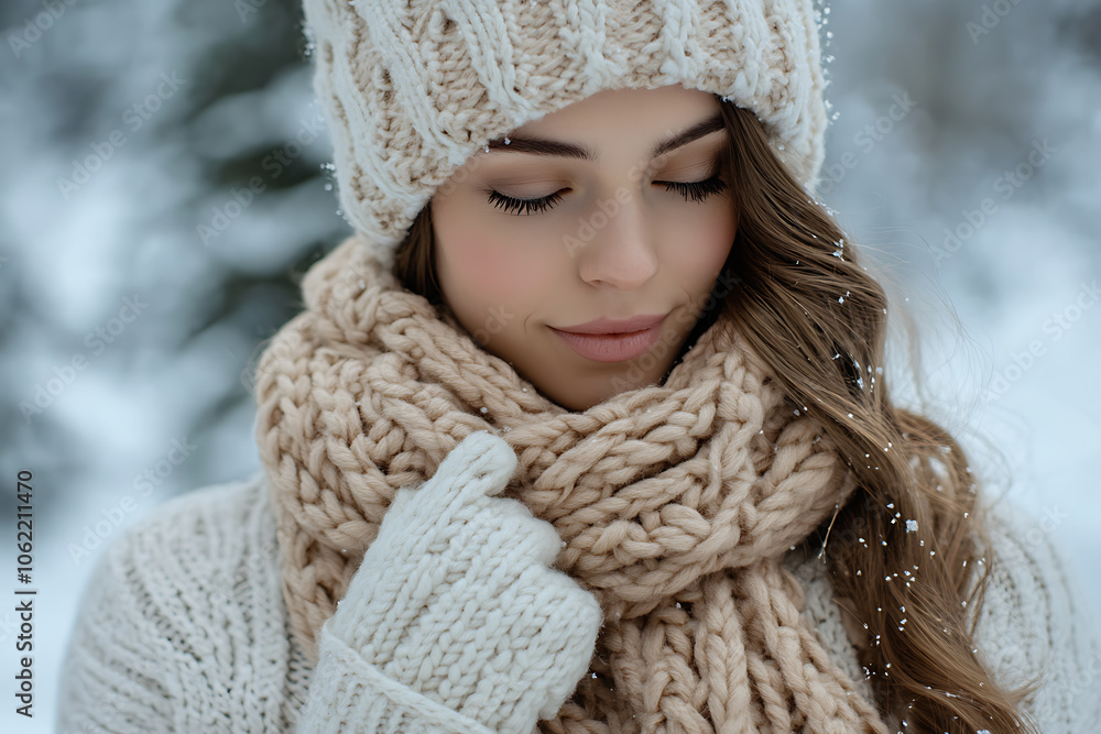 mock-up knitted scarves, hats and gloves are perfect for winter wear.
mock-up knitted scarves, hats and gloves are perfect for winter wear.