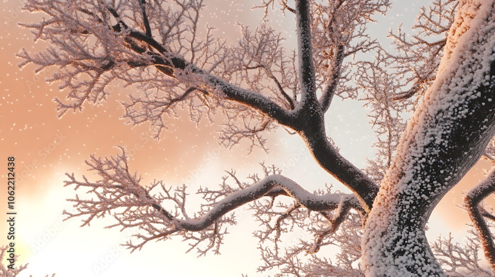 Frosted Red Berries in a Winter Wonderland: A Serene Close-Up Capturing Nature's Icy Beauty winter