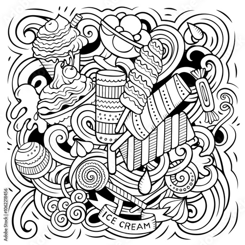 Ice Cream cartoon vector illustration