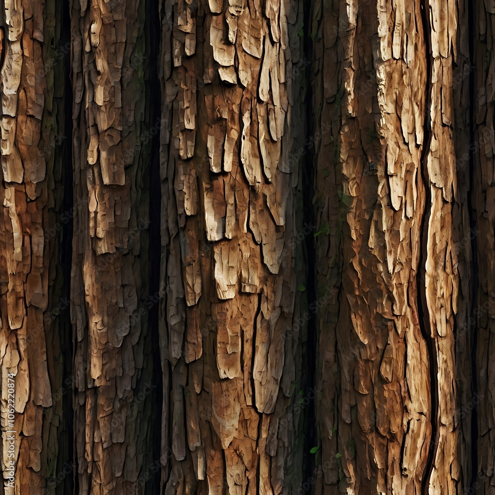 Obraz premium Tree Bark Textured Public Buildings