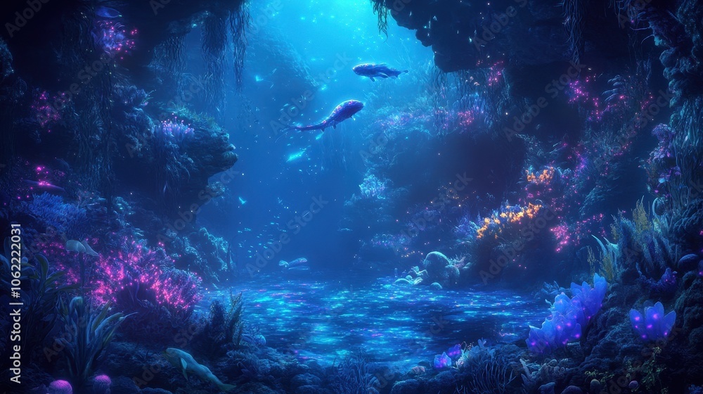 Fototapeta premium underwater world loop