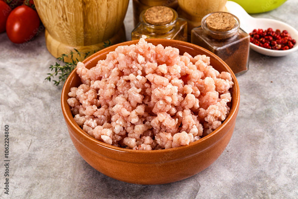 Homemade Raw pork minced meat Homemade Raw pork minced meat