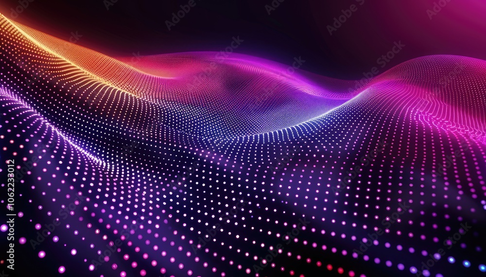 Abstract Purple and Orange Wavy Light Pattern Abstract Purple and Orange Wavy Light Pattern