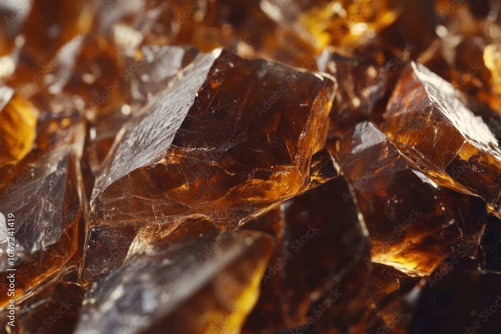 Close-Up View of Natural Brown Resin Pieces Close-Up View of Natural Brown Resin Pieces