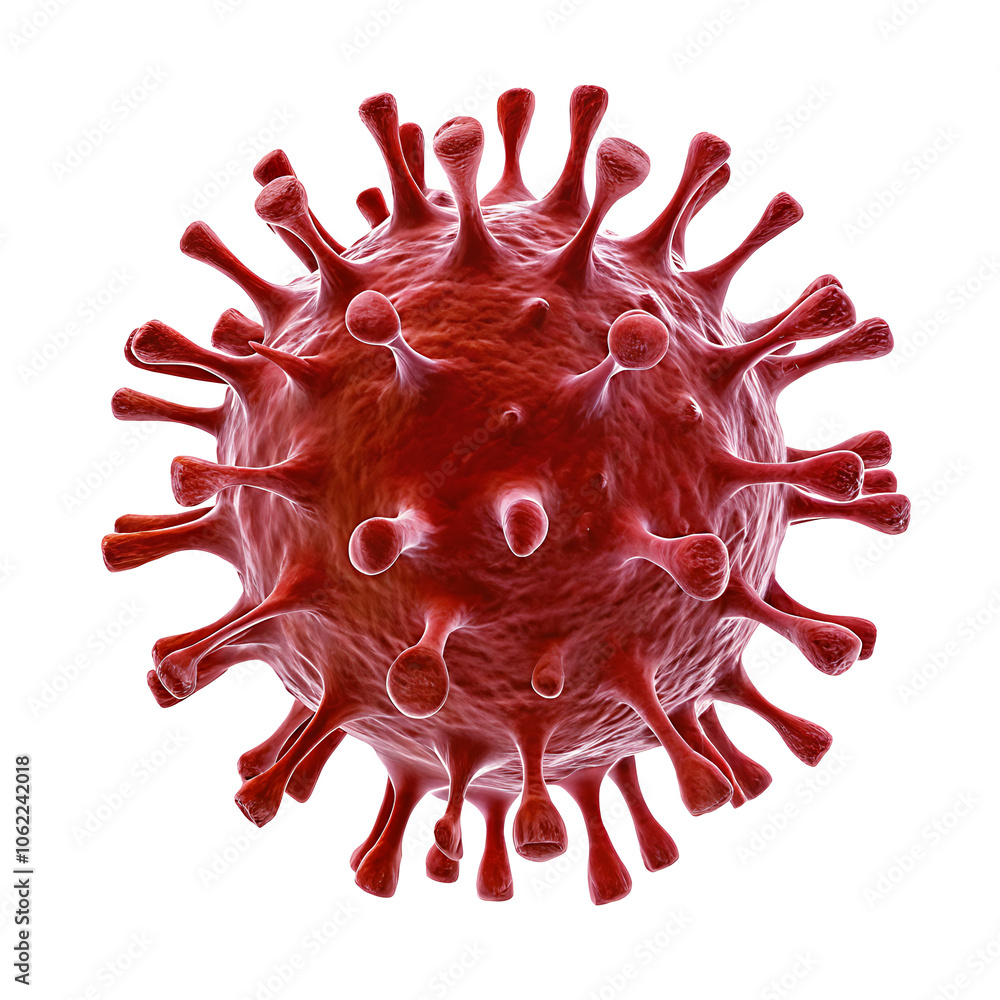 virus isolate on white background.AI GENERATED virus isolate on white background.AI GENERATED
