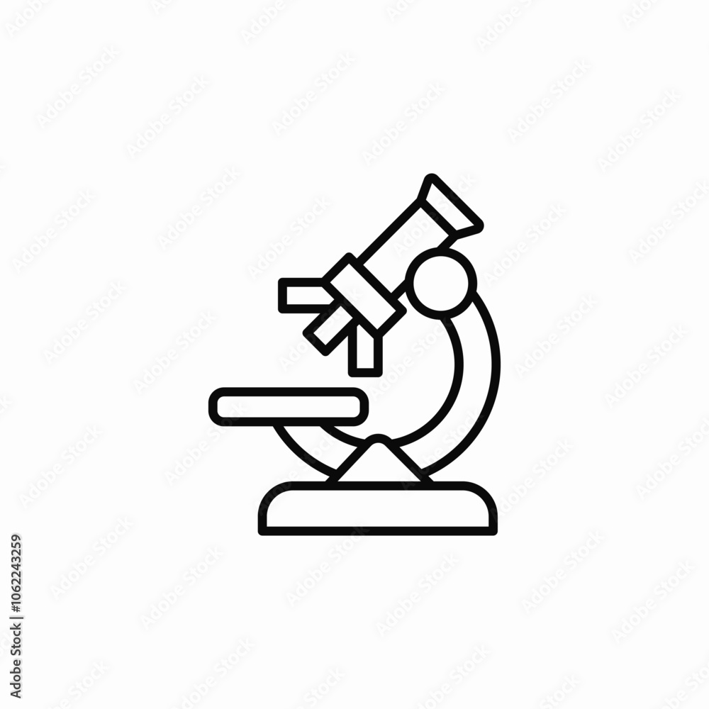 microscope biology science icon sign vector microscope biology science icon sign vector