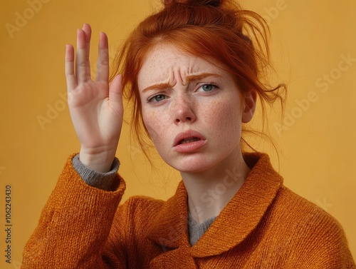 person with headache