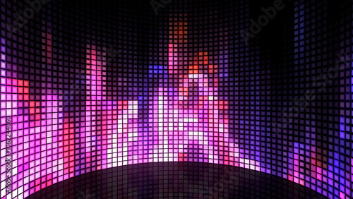 Audio Equalizers beating to the Music Background