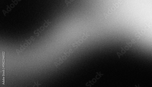 Abstract color gray gradient banner wallpaper with texture and grain
