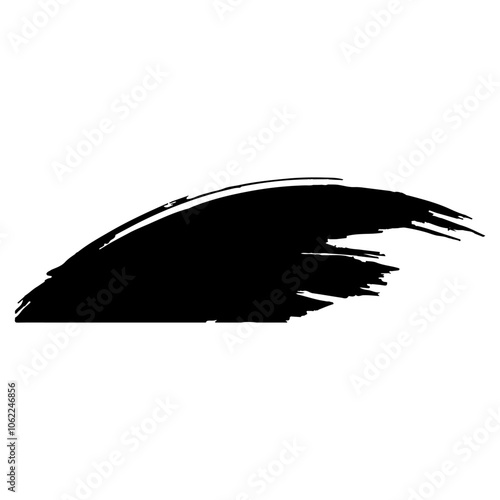 和風素材　筆で描かれた線のイラストセット　ベクター