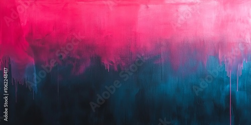 A vibrant abstract artwork blending pink and teal hues, ideal for contemporary design and stylish decor