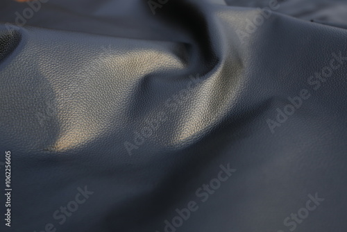 Black color leather drying 