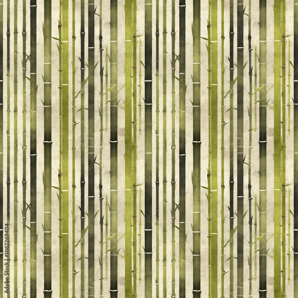 Seamless bamboo pattern in green and beige colors, organic design for textile or wallpaper. Seamless bamboo pattern in green and beige colors, organic design for textile or wallpaper.
