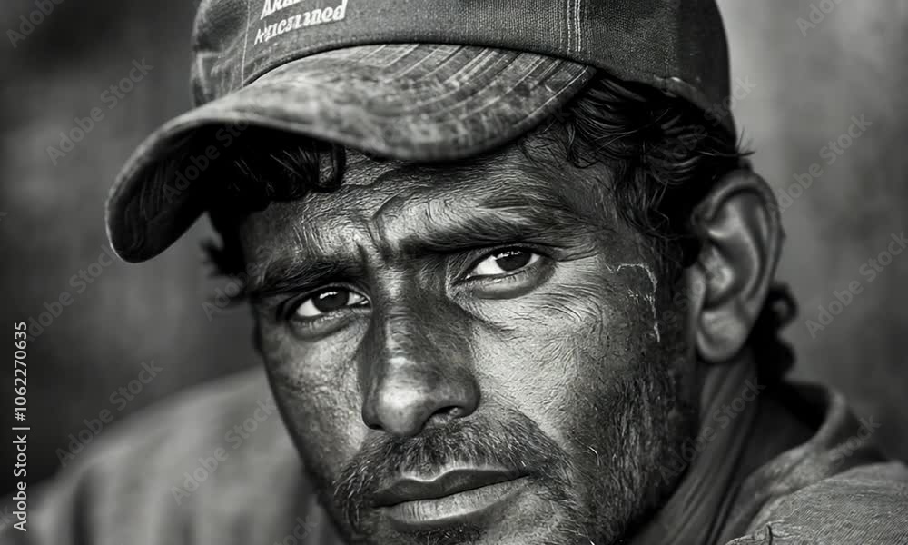 Close Up Portrait Of A Man Close Up Portrait Of A Man