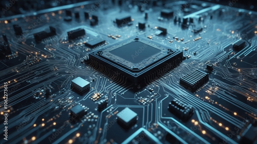 4K seamless loop abstract futuristic electronic circuit board. Electrical signals flowing in electrical conductors PCB. neural network and big data. artificial intelligence, matrix. 3D render 4K seamless loop abstract futuristic electronic circuit board. Electrical signals flowing in electrical conductors PCB. neural network and big data. artificial intelligence, matrix. 3D render