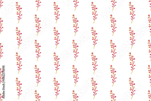 Watercolor floral seamless pattern background template