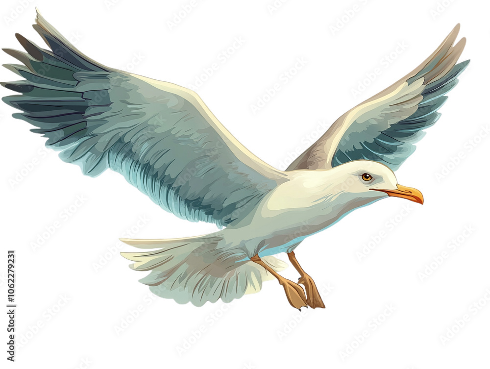 Obraz premium seagull isolated on white