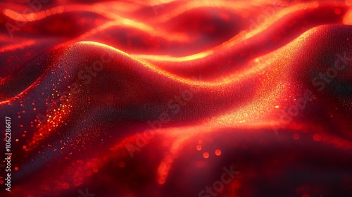 Red Cloth Texture with Vibrant Sheen