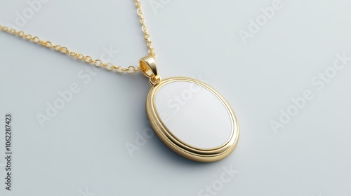 Elegant Engraved Gold Locket with Custom Design