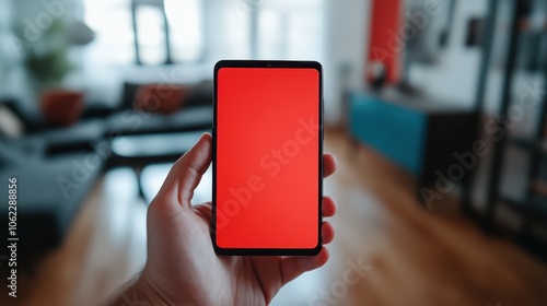 The Smartphone with Red Screen