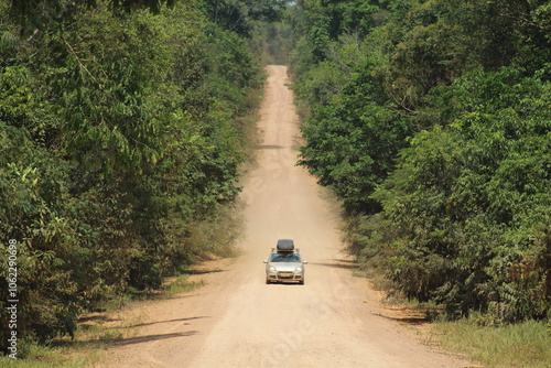 trecho sem pavimentação na rodovia transamazônica (BR-230), no Pará  photo