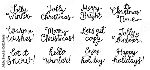 Cheerful handwritten message wishing everyone happy holidays in a festive style