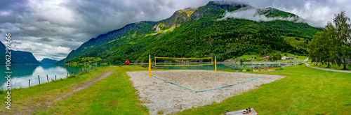 Skjolden in Norwegen am Sognefjord