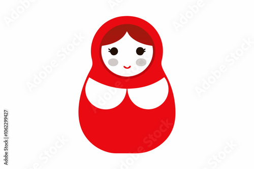 Matryoshka Doll Icon Vector Art