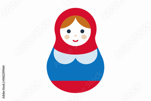Matryoshka Doll Icon Vector Art