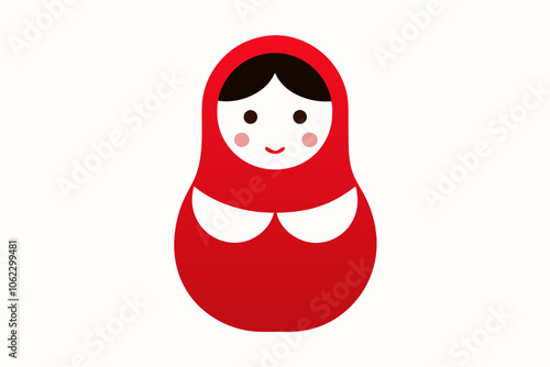 Matryoshka Doll Icon Vector Art