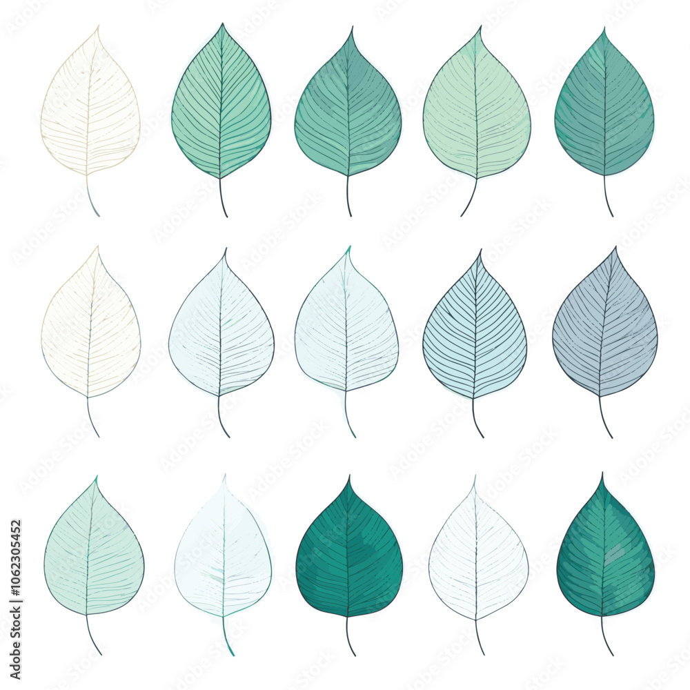 Fototapeta premium seamless pattern with leaves