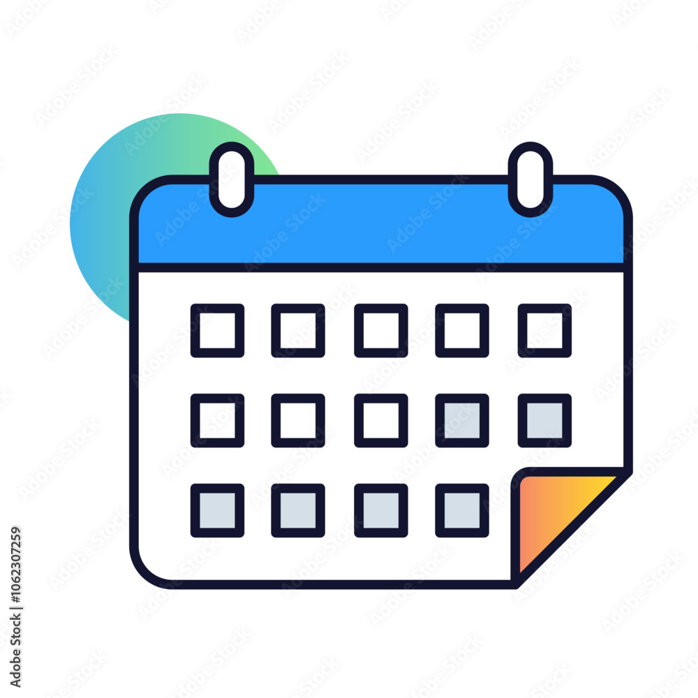 Calendar with Event Marked. Icons Included: Scheduling, Events, Planning Calendar with Event Marked. Icons Included: Scheduling, Events, Planning