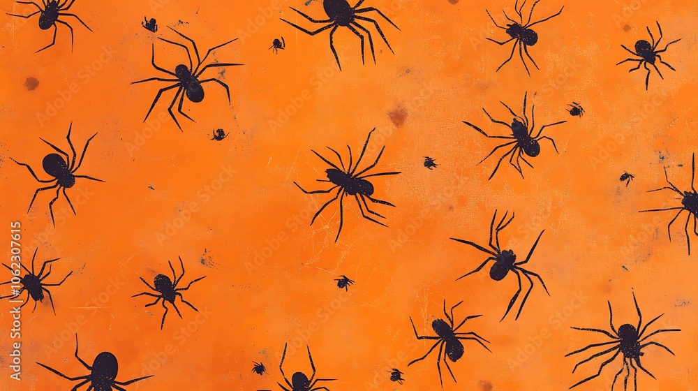 Halloween vibrant pumpkin designs scattered across a rustic table Halloween vibrant pumpkin designs scattered across a rustic table