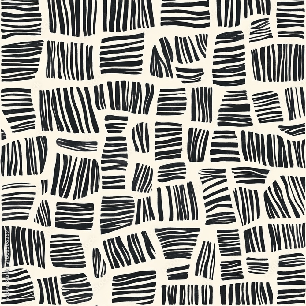 Minimalist Line Art Digital Paper Minimalist Line Art Digital Paper