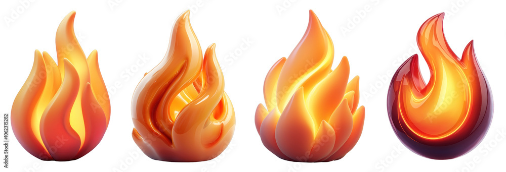 A 3D animated flame icon on a transparent background, illustrating the flickering motion of fire, suitable for dynamic applications and media. A 3D animated flame icon on a transparent background, illustrating the flickering motion of fire, suitable for dynamic applications and media.