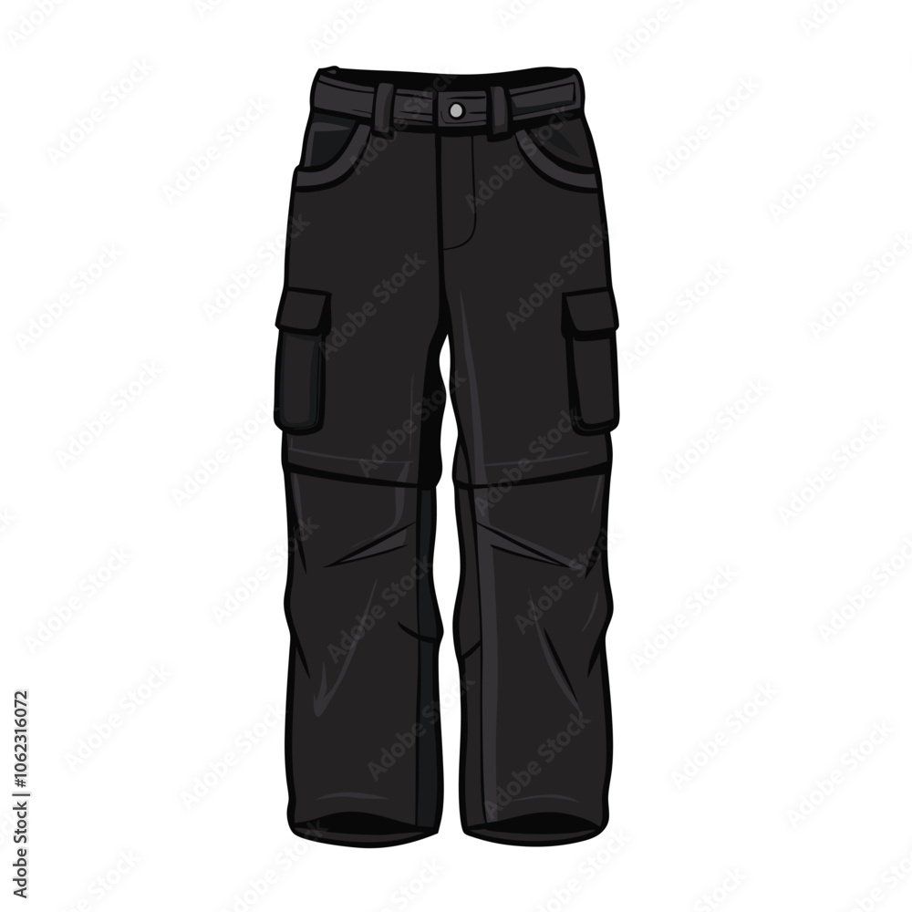 Vector Cartoon Light Brown Jogger Pants illustration Vector Cartoon Light Brown Jogger Pants illustration